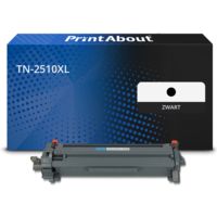 PrintAbout Huismerk vervangt Brother TN-2510XL Toner Zwart Hoge capaciteit