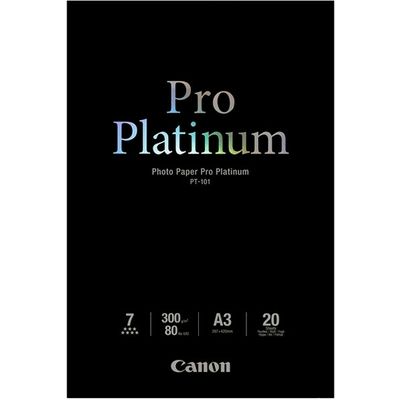 Canon PT-101 Photo Paper Pro Platinum 300 grams A3 (20 vel) - Papier photo