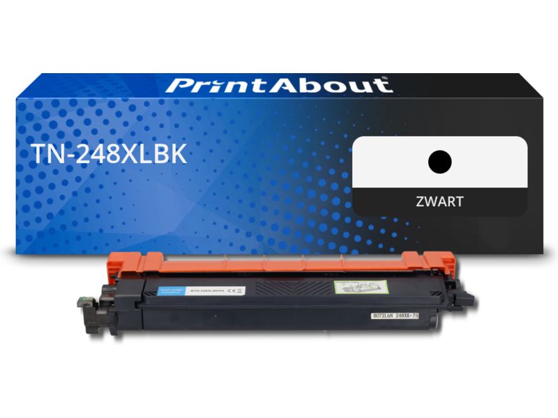 PrintAbout Huismerk Toner Tn-248XLBK Zwart Hoge Capaciteit Geschikt Voor Brother