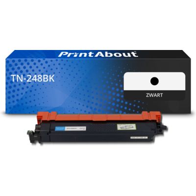 PrintAbout Huismerk vervangt Brother TN-248BK Toner Zwart