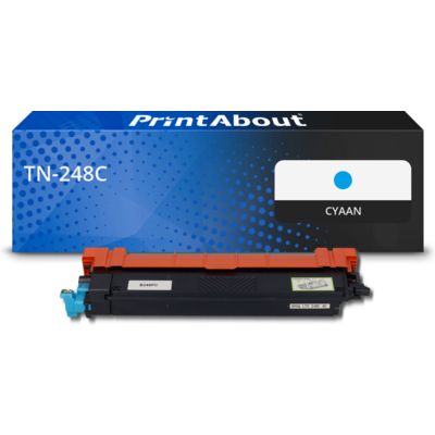 PrintAbout Huismerk vervangt Brother TN-248C Toner Cyaan