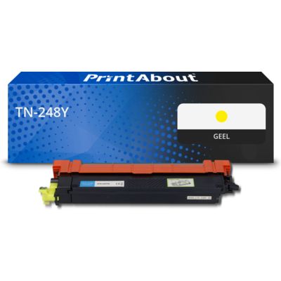 PrintAbout Huismerk vervangt Brother TN-248Y Toner Geel