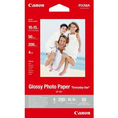 Canon GP-501 glossy photo paper 200 grams 10 x 15 cm (50 vel) Fotopapier