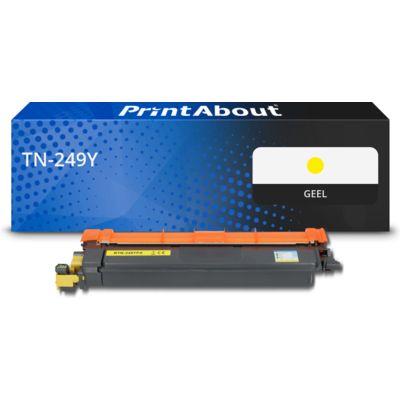 PrintAbout Huismerk vervangt Brother TN-249Y Toner Geel