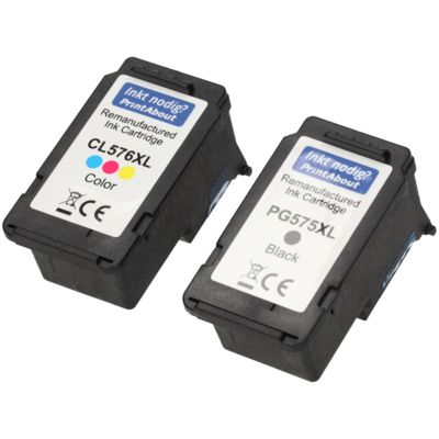Huismerk Canon PG-575 + CL-576 Inktcartridge Zwart + 3 kleuren Multipack