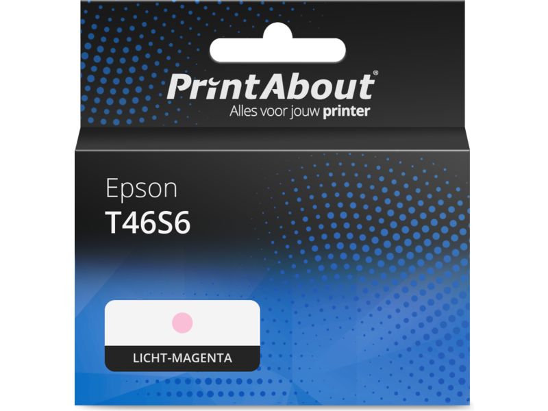 PrintAbout Huismerk Inktcartridge T46S6 Licht-magenta Geschikt Voor Epson