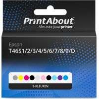 Huismerk Epson T46S1/2/3/4/5/6/7/8/9/D Inktcartridge 10-kleuren Multipack