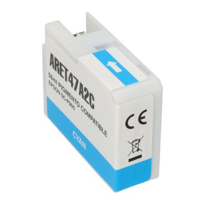 Huismerk Epson T47A2 Inktcartridge Cyaan