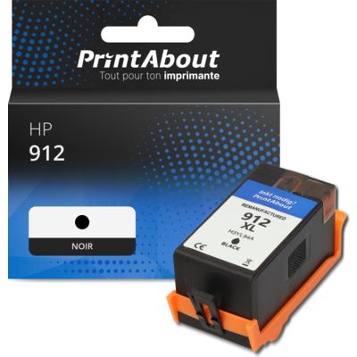 Cartouche compatible HP 912 (3YL80AE) - Noir