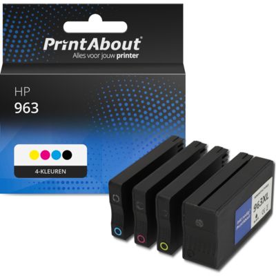 Huismerk HP 963 (3JA23/24/25/26AE) Inktcartridge 4-kleuren Multipack