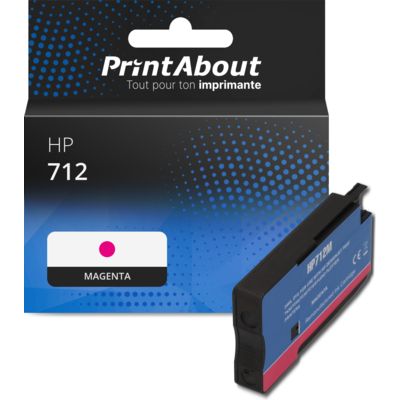 Cartouche compatible HP 712 (3ED68A) - Magenta