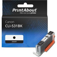 Huismerk Canon CLI-531BK Inktcartridge Zwart