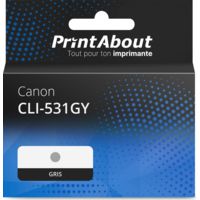 Cartouche compatible Canon CLI-531GY - Gris