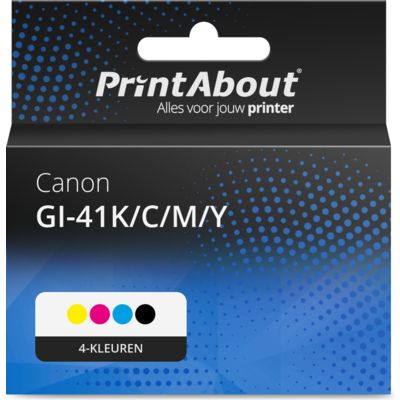 Huismerk Canon GI-41K/C/M/Y Inktcartridge 4-kleuren Multipack