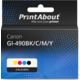 Huismerk Canon GI-490BK/C/M/Y Inktcartridge 4-kleuren Multipack