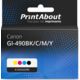 Cartouche compatible Canon GI-490BK/C/M/Y - 4 couleurs - Multipack