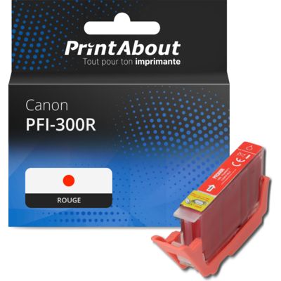 Cartouche compatible Canon PFI-300R - Rouge