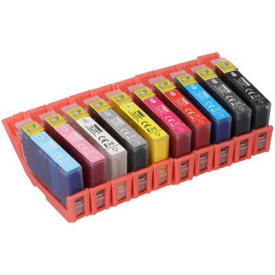Huismerk Canon PFI-300PBK/MBK/C/R/M/Y/GY/CO/PM/PC Inktcartridge 10-kleuren Multipack