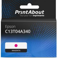 Cartouche compatible Epson C13T04A340 - Magenta - Très grande capacité