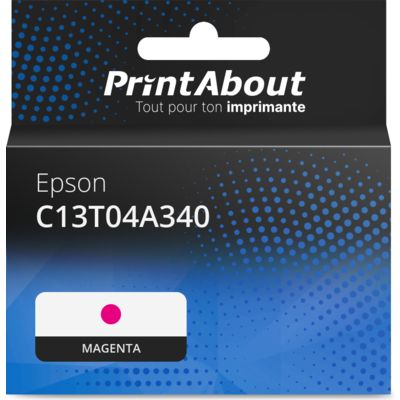 Cartouche compatible Epson C13T04A340 - Magenta - Très grande capacité