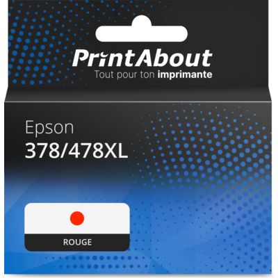 Cartouche compatible Epson 378/478XL (C13T04F54010) - Rouge - Grande capacité