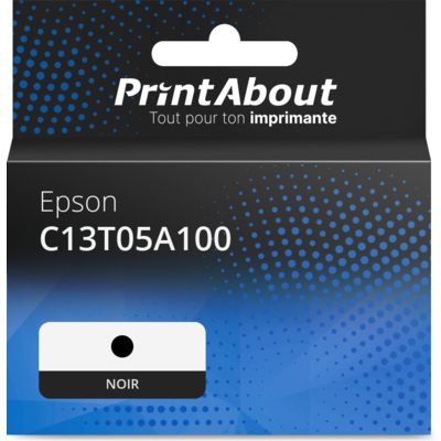 Cartouche compatible Epson C13T05A100 - Noir - Grande capacité