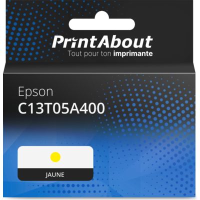 Cartouche compatible Epson C13T05A400 - Jaune - Grande capacité