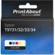 Huismerk Epson T9731/32/33/34 Inktcartridge 4-kleuren Multipack Hoge capaciteit