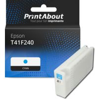 Cartouche compatible Epson T41F240 - Cyan - Grande capacité