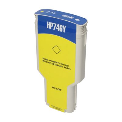 Huismerk HP 746 (P2V79A) Inktcartridge Geel