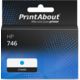 Huismerk HP 746 (P2V80A) Inktcartridge Cyaan