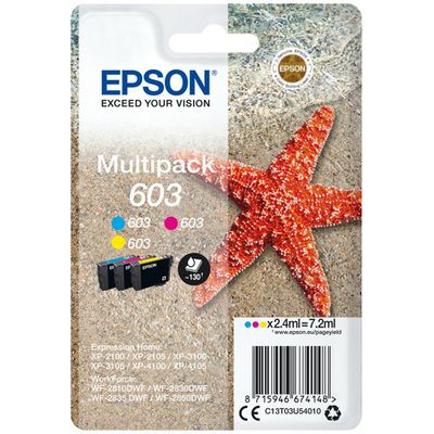 Epson 603 (T03U5 C/M/Y) - 3-couleurs - Cartouche d'encre - Multipack