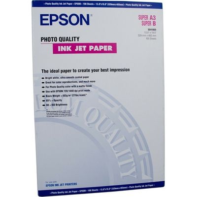 Epson S041069 Photo Quality Inkjet Paper A3+ (100 vel) Fotopapier