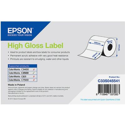 Epson C33S045541 High Gloss (102 x 152 mm) - Blanc - Étiquette