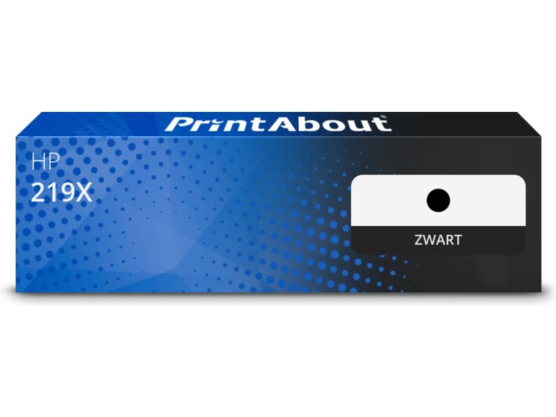 PrintAbout Huismerk Toner 219X (W2190X) Zwart Hoge Capaciteit Geschikt Voor Hp
