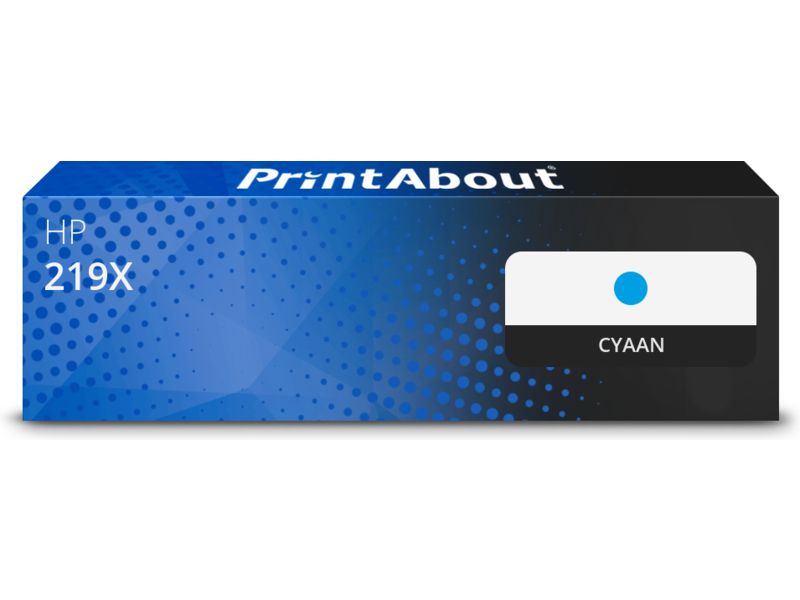 PrintAbout Huismerk Toner 219X (W2191X) Cyaan Hoge Capaciteit Geschikt Voor Hp