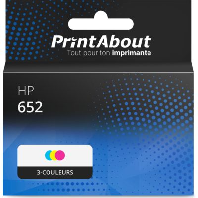 Cartouche compatible HP 652 (F6V24AE) - 3-couleurs