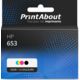 Cartouche compatible HP 653 (3YM74/75AE) - Noir + 3 couleurs - Multipack