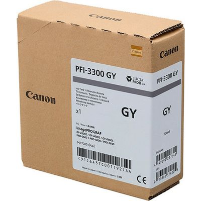 Canon PFI-3300GY Inktcartridge Grijs