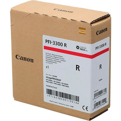 Canon PFI-3300R Inktcartridge Rood
