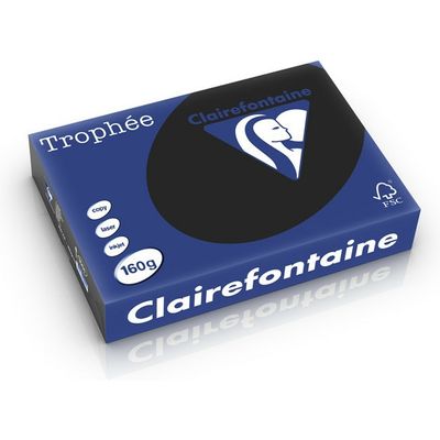 Clairefontaine Zwart A4 Gekleurd papier 160 grams (250 vel)