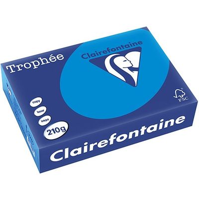Clairefontaine bleu Caraïbes A4 Papier couleur 210 g/m² (250 feuilles)