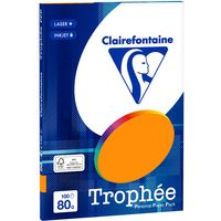 Clairefontaine Fluor oranje A4 Gekleurd papier 80 grams (100 vel)