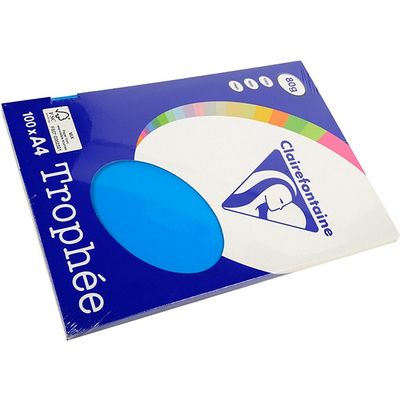 Clairefontaine bleu Caraïbes A4 Papier couleur 80 g/m² (100 feuilles)