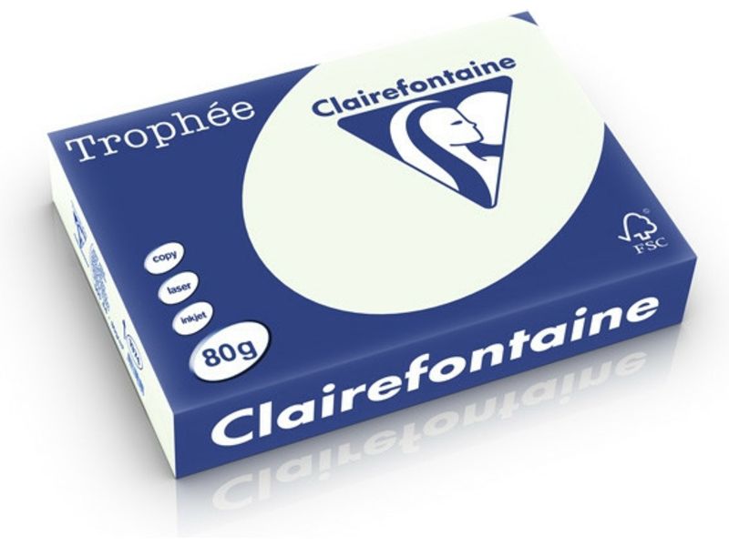 Clairefontaine Lichtgroen A4 Gekleurd Papier 80 Grams (500 Vel)