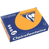 Clairefontaine Oranje A4 Gekleurd papier 80 gram