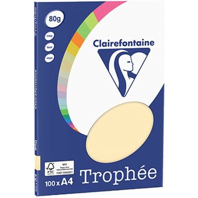 Clairefontaine Ivoor A4 Gekleurd papier 80 grams (100 vel)