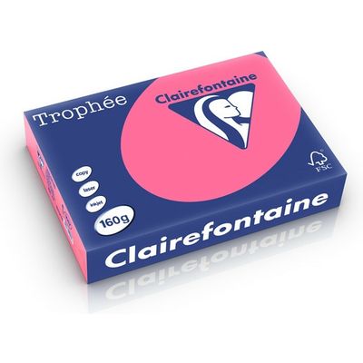Clairefontaine Fuchsia Papier couleur A4 160 g/m² (250 feuilles)