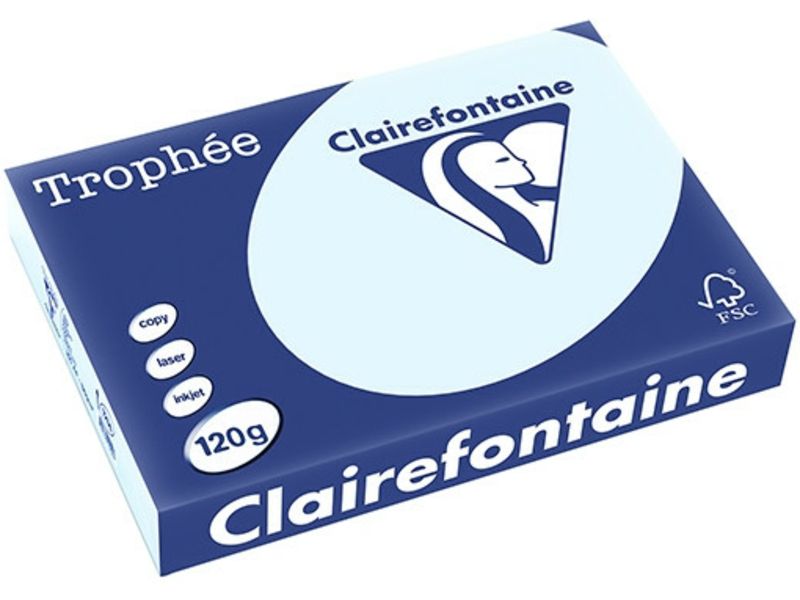 Clairefontaine Azuurblauw A4 Gekleurd Papier 120 Grams (250 Vel)