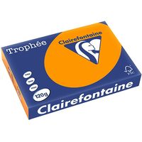 Clairefontaine Fel oranje A4 Gekleurd papier 120 grams (250 vel)